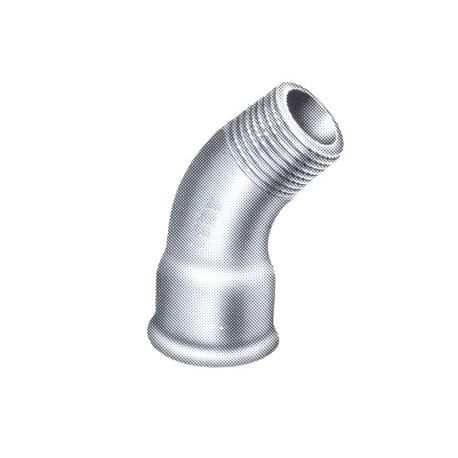 40 CURVA ZINCATA 45Â°MF 1"
