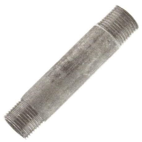 TRONCHETTO FERRO FIL.DOPPIO ZN 1"X100