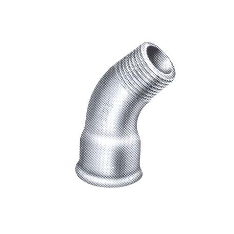 40 CURVA ZINCATA 45°MF 1"