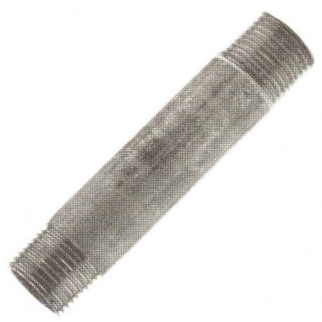 TRONCHETTO FERRO FIL.DOPPIO ZN 1"X100