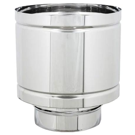 FUMAIOLO A BOTTE ANTIVENT INOX 304 D 25