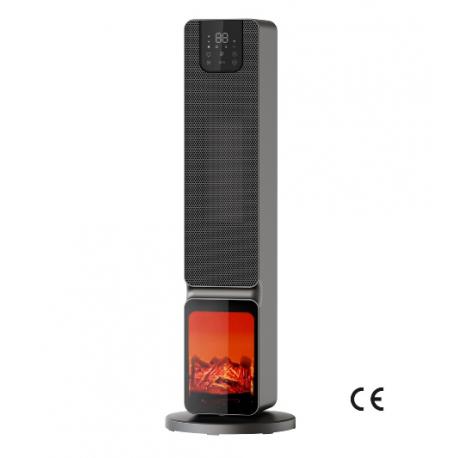 MAURER TERMOV TORRE C/FIAMMA 800/2000W H66 NERO