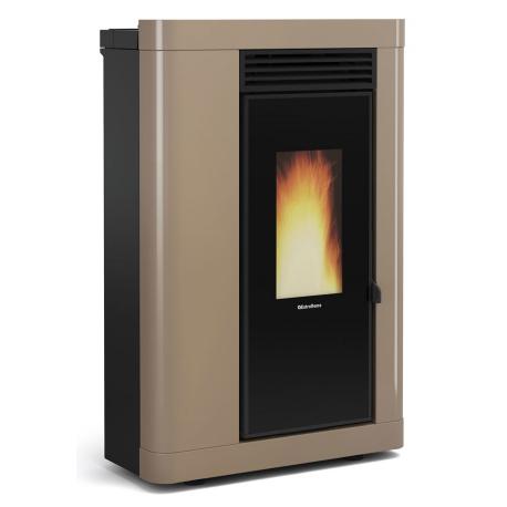 EXTRAFLAME STUFA PELLET EFLAME ANNABELLA CANALIZ NERA