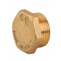 TAPPO MASCHIO C/ESAGONO OTTONE GIALLO 1/2