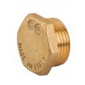 TAPPO MASCHIO C/ESAGONO OTTONE GIALLO 1/2