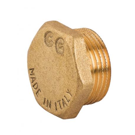 TAPPO MASCHIO C/ESAGONO OTTONE GIALLO 1.1/2