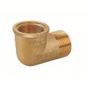 GOMITO MF OTTONE GIALLO 1/2