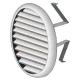 GRIGLIA AERAZ ABS UNIVERS C/MOLLE D80-125 2PZ - passaggio aria 47 cmq