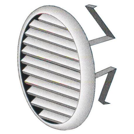 GRIGLIA AERAZ ABS UNIVERS C/MOLLE D80-125 2PZ - passaggio aria 47 cmq
