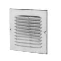 GRIGLIA AERAZ ABS UNIVERS C/MOLLE D80-125 2PZ - passaggio aria 47 cmq