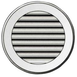 GRIGLIA AERAZ.PLASTICA C/RETE D.140 - passaggio aria 50 cmq