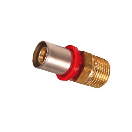 RACCORDO MULTIST DIRITTO PRESSARE M 20XM3/4