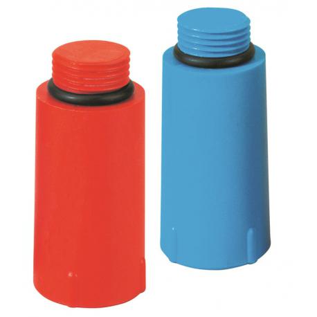 TAPPO PROVA IMPIANTI 1/2 NYLON BLU