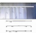 MAURER TUBO TENDA DOCCIA MAURER BIANCO 70-125CM