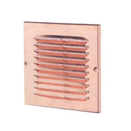 GRIGLIA AERAZ RAME C/RETE 150XH150 - passaggio aria 65 cmq