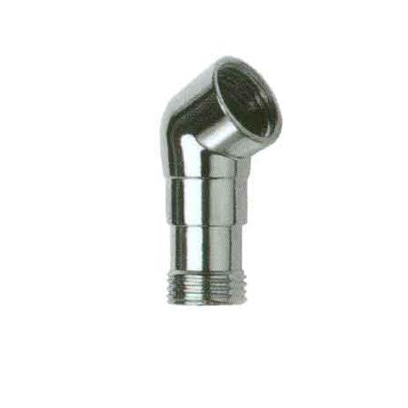 CURVA FISSA OTTONE CROMATO PER DOCCIA