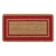 ZERBINO FIBRA COCCO BORDO ROSSO 40X80CM