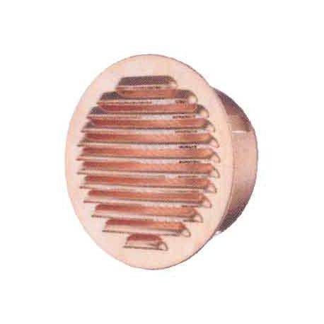 GRIGLIA AERAZ RAME INCASSO C/RETE D100 - passaggio aria 46 cmq