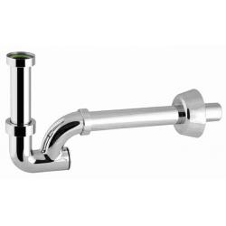 SIFONE K ABS CROMATO C/GHIERA OTTONE 1X26