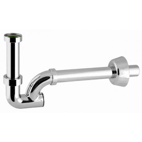 SIFONE K ABS CROMATO C/GHIERA OTTONE 1X26