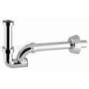 SIFONE K ABS CROMATO C/GHIERA OTTONE 1X26