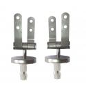 CERNIERE WC INOX UNIVERSALI C/TASS+ACCES 2PZ 57120.60.1