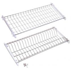 GRIGLIE SCOLAPIATTI C/STAFFA CROMO 76CM 2PZ