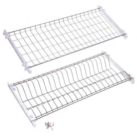 GRIGLIE SCOLAPIATTI C/STAFFA CROMO 76CM 2PZ