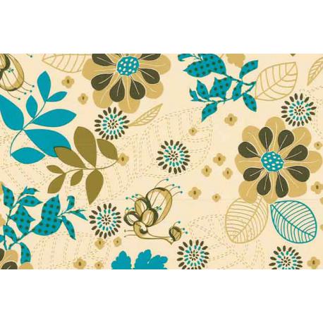 MAURER TOVAGLIATO PVC GIRASOLI MAURER 140CMX20M - a fiori