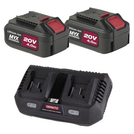 YAMATO CARICABAT DOP UNIV+2BAT 4.0AH 20V YAMMYX