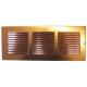 GRIGLIA AERAZIONE RAME C/RETE L240X140H - passaggio aria 80 cmq