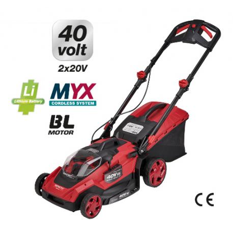 YAMATO RASAERBA 500MQ 40CM 6PO 40L 2X20V YAMMYX NUDO GGLM 40 BL N