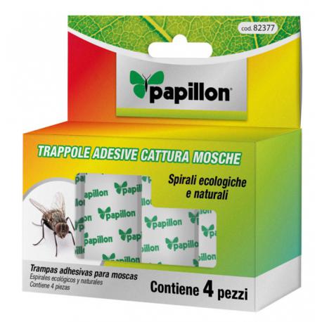 PAPILLON TRAPPOLA MOSCHE ADESIVA PAPILLON 4PZ