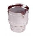 FUMAIOLO A BOTTE ANTIVENT INOX 304 D 8