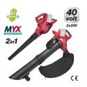 YAMATO ASPIRATORE-SOFFIATORE 2X20V YAMMYX NUDO CGVB 40 L