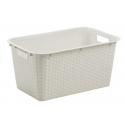 CESTONE BIANCHERIA RETTANG BIAN 59X37XH28 45L