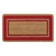 ZERBINO FIBRA COCCO BORDO ROSSO 40X80CM