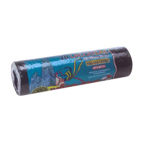 SACCHI RIF PROF NERO C/LEG 80X120 150LT 15PZ 132559