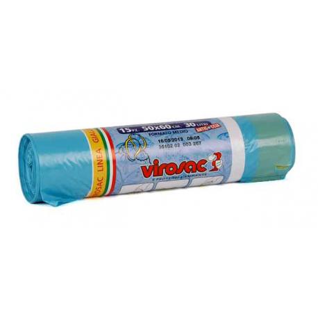 SACCHI RIFIUTI AZZURRO 50X 60 15PZ 133044