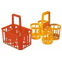 CESTELLO PORTABOTTIGLIE 6POSTI ROSSO - 6 posti, per bottiglie da 1lt