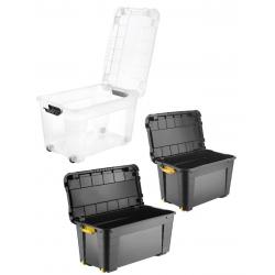 TONTARELLI CONTENITORE MAGIC 4UP C/COP+RUOTE NERO 80LT