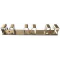 APPENDISCOPE ADESIVO INOX 3GANCI C/BASE