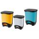 TONTARELLI PATTUMIERA PEDALE IDEA BICOLOR GHIACCIO 8LT