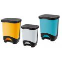 TONTARELLI PATTUMIERA PEDALE IDEA BICOLOR GHIACCIO 8LT