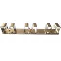 MAURER APPENDISCOPE ADESIVO INOX 3GANCI C/BASE MAU