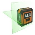 AEG LIVELLA LASER AEG CLG220-B VERDE 2 LINEE 20M CLG220-B - Batterie: 2 stilo (AA) incluse