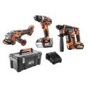 AEG SMERIGL ANG BRUSHL BEWS18-115BLPX2-502TB 18V 18-115BLPX2-502TB