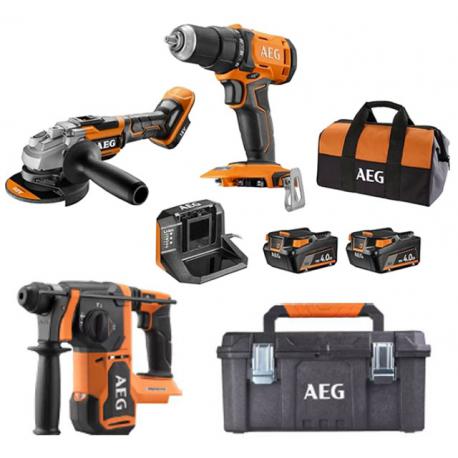 AEG AEG KITTONE 18V TRAP+SMER+TASS 2X4.0AH