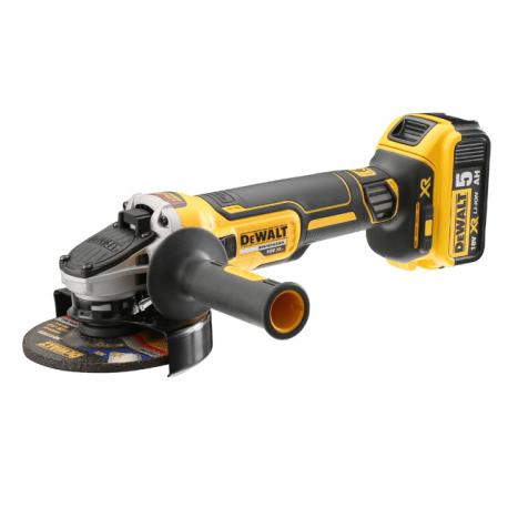 DEWALT SMERIGLIATRICE ANG DCG405P2 18V MM125 2X5AH DCG405P2