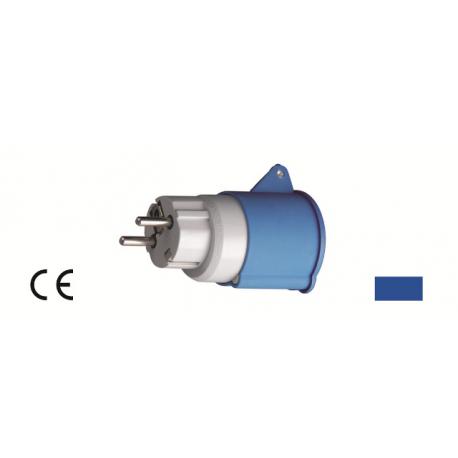 MAURER PLUS ADATT MAURER PRESA 2P+T CE 16A BLU/SP SCHUKO